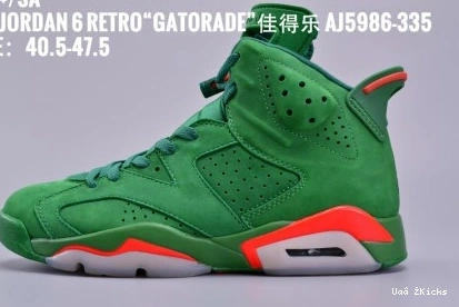 6 636 Green Comfortable Gatorade AJ5986- 3803 Jordan Retro 0808